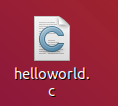 在linux用c输出helloworld